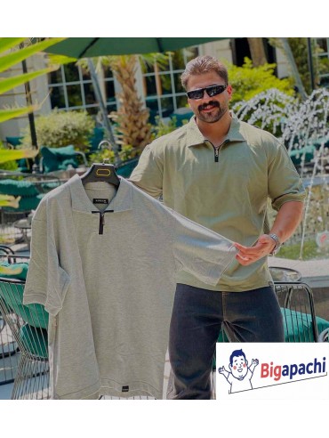 پولوشرت سایز بزرگ مردانه کد 3290
